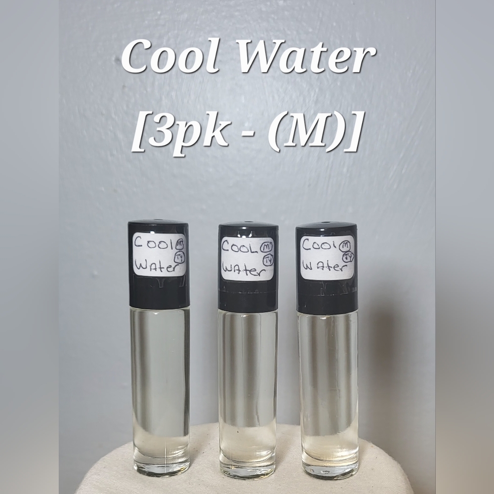 Cool Water (M) Type - 1/3 oz. Scented Body Oil (3pk)